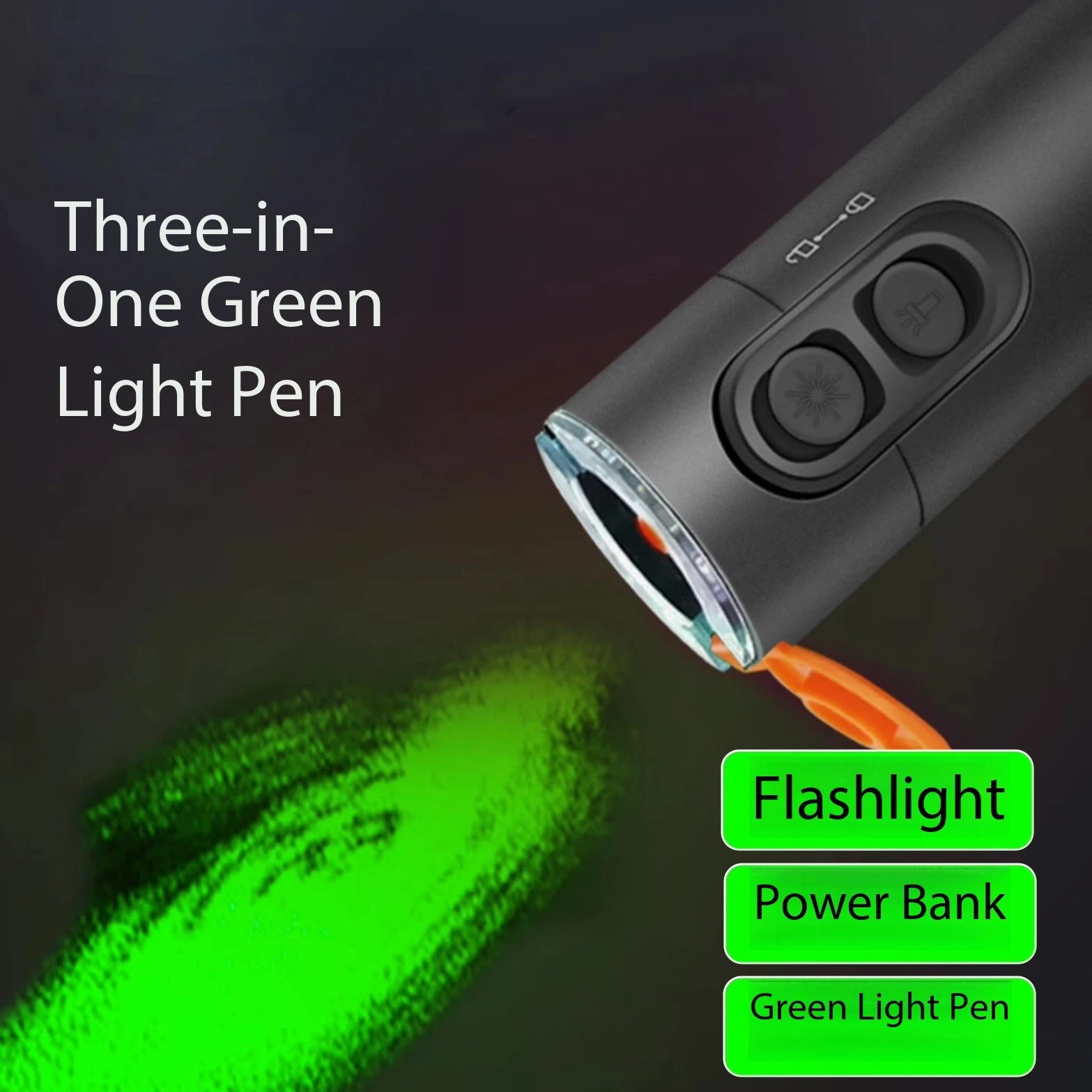 

2025 New Green Light Pen Visual Fault Locator 15KM 20KM 30KM Rechargeable Green Source Lithium Battery VFL FTTH