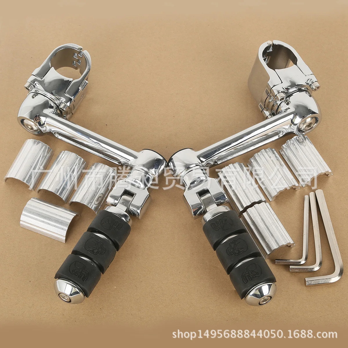 USERX Universal Motorcycle Accessories 7/8“ 30mm 35mm Front Foot pegs Footrest For Honda GL1800 GOLDWING New High quality