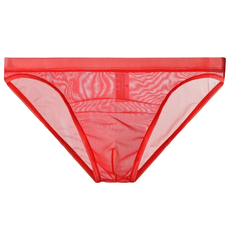 

Black Mens Panties Breathable Sexy Underpants For Men Low Rise Underpants Bulge Pouch Design For Night Wear Lingerie Style