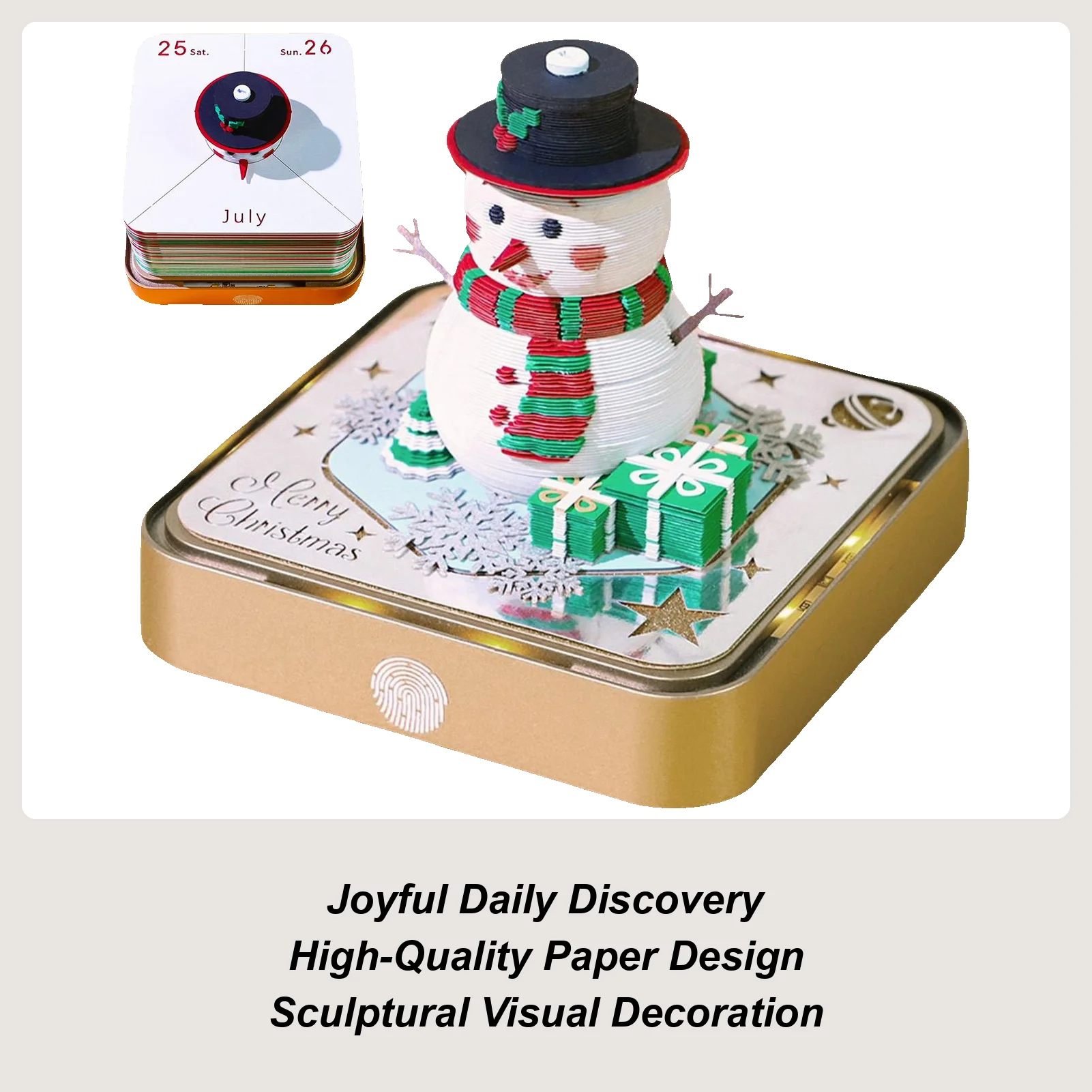 

3D Memo Pad Paper Carving Notepad Snowman Calendar 2026 Funny Notepad Decoration For Christmas Study Workplace Bookshelf Kitchen
