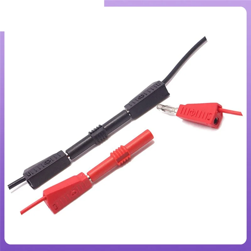 

P7023 10 шт./лот удлинитель изолированный ПВХ 4 мм разъем типа «банан» «мама-мама» адаптер соединительный разъем красный черный-B12B