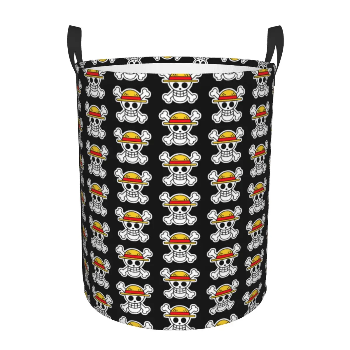 Custom Pirates Skull One Pieces Laundry Basket Collapsible