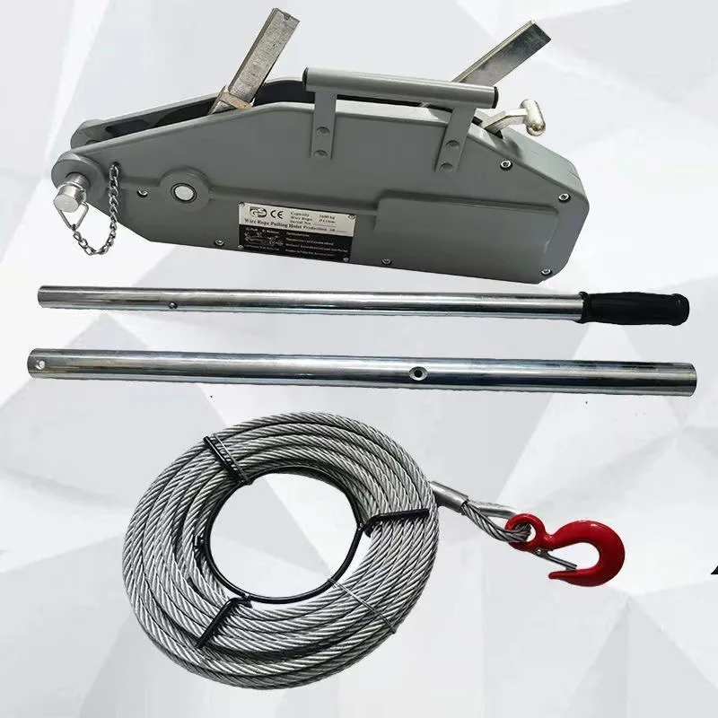

Wire rope aluminum alloy lever hoist Wire rope tractor aluminum alloy hoist 1.6T 3.2T 5.4T hoist