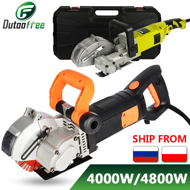 

220V Electric Wall Chaser Groove Cutting Machine Power Tool Wall Slotting Machine Steel Concrete Circular Saw Electric Tool Set