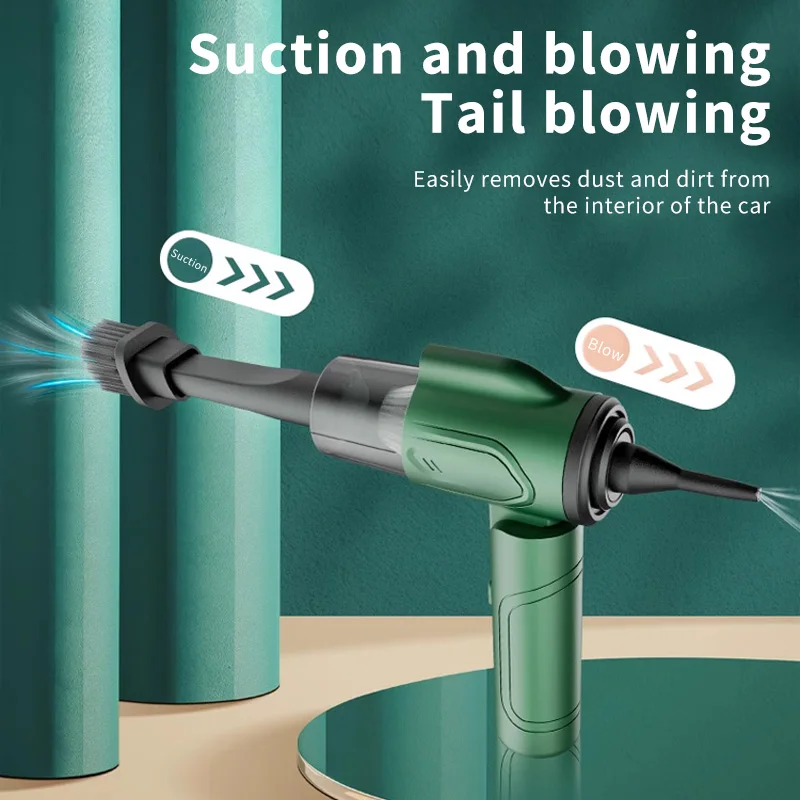 Mamidw 3 In 1 Integrated Suction And Blowing Vacuum Combination Vacuum Cleaner USB Charging Small Car Household Vacuum Cleaner