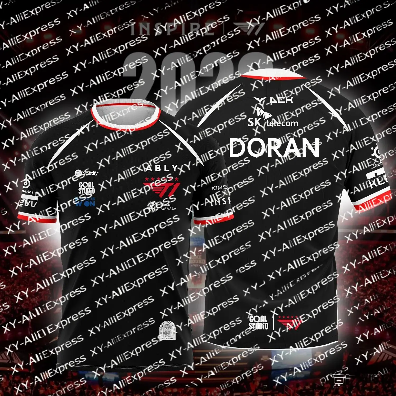 2026 NEW T1 ESPORTS TEAM JERSEY FAKER FAN SUMMER SHORT SLEEVE FOR GAMING ENTHUSIASTS OUTDOOR SPORTSWEAR Beach Surfing