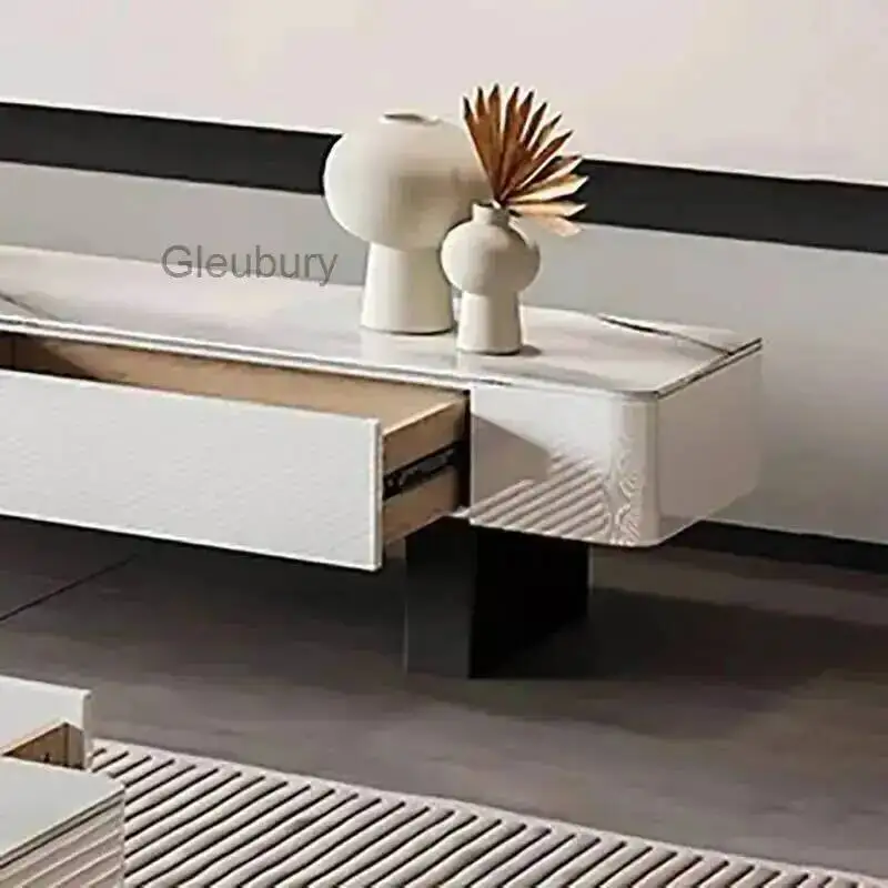 Mueble de TV Modular Estético Italiano, Soporte de TV Simple Industrial de Lujo, Mueble para Televisor Único y Ecléctico, Muebles para Sala