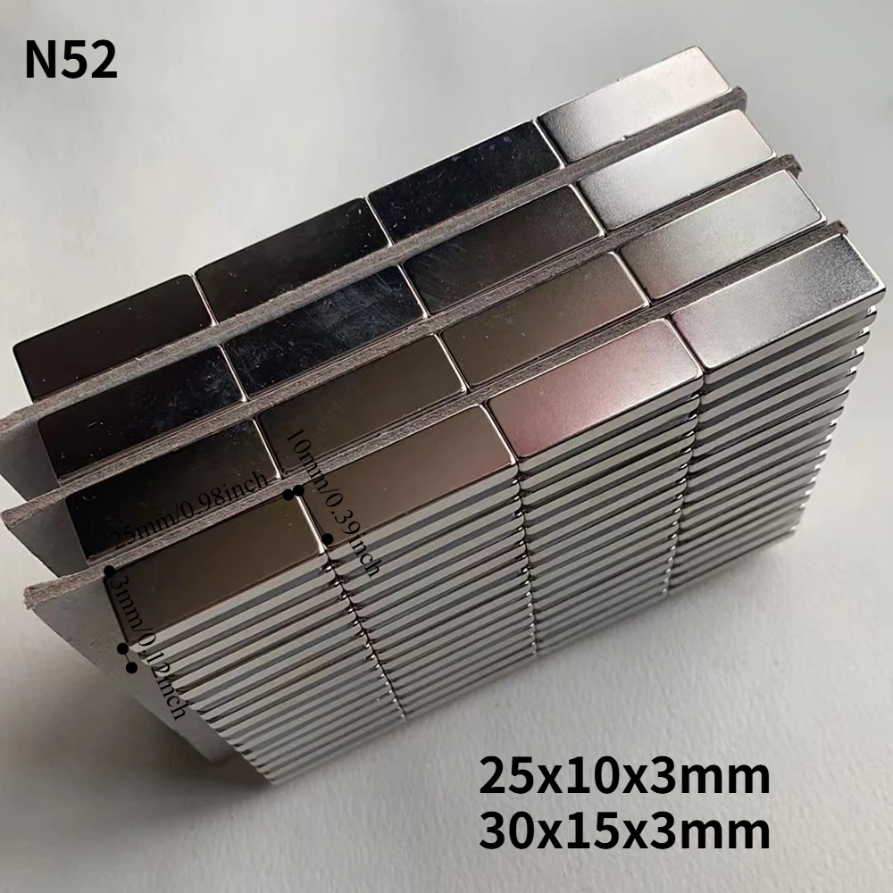 N52 30x15x3 25x10x3 25x5x4 Standard neodymium Scooter Motor Search Fridge Generator factory Customised Diy  Fridge Science