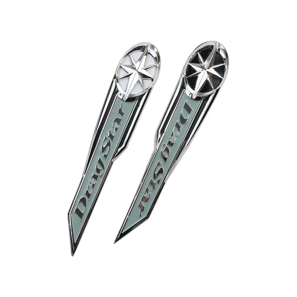 

3D Chrome tank badge, sticker, ABS, Dragstar, logo XVS250, XVS250, 400, 650, XV400, XVS400, DS400, Dragstar