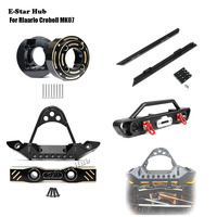 DIY Front Crossbeam Bumper Foot Pedal Counterweight for Rlaarlo Croboll MK07 Metal Upgrade Parts Kit RC Car OP Accessories