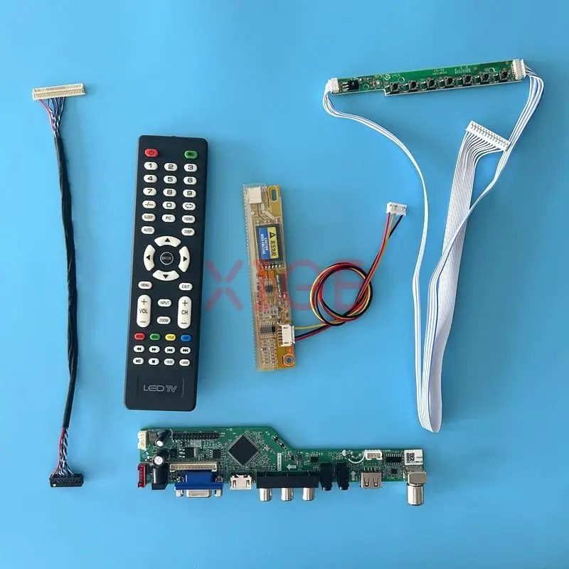 LCD Driver Controller Board Fit LP150X05 LP150X06 LP150X08 1024*768 VGA+HDMI+AV+USB+IR Kit 1CCFL LCD Panel 30 Pin LVDS TV Analog