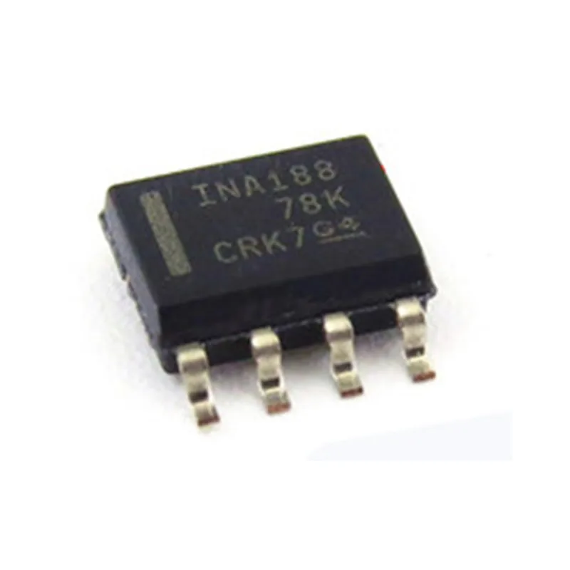 5PCS INA188IDR INA188 SOIC8 Zero Drift Track-to-rail Output Instrument Amplifier Chip Is Brand New