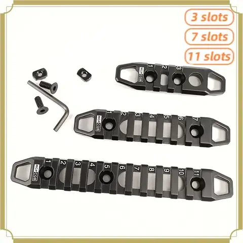 MGP CQB Metal Rail Set for Keymod & M-LOK, 3/7/11 Slot Engraved Picatinny Rails with Mounting Screws for Hobby Use