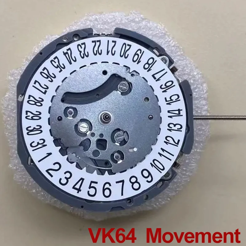 For VK64A Quartz Movement Watch Accessories New For VK63 VK64 Quartz Watch Movement Date At 6 O'clock 5-Pin 6-Point Series