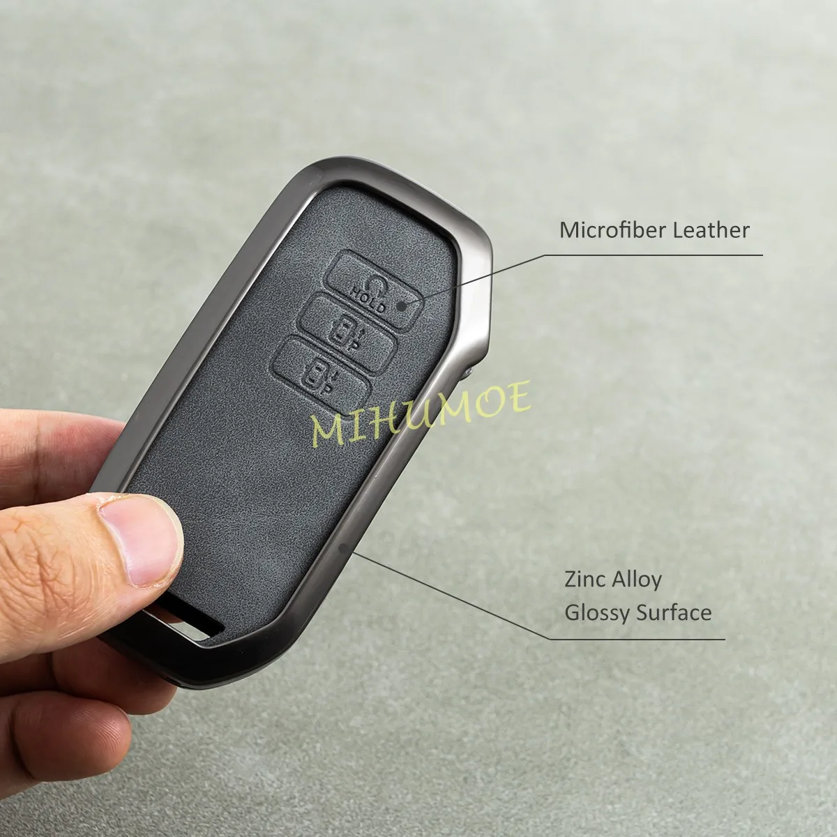 معدن الجلود مفتاح السيارة فوب غطاء المفاتيح الدائري لكيا سبورتاج K5 K8 EV6 سورينتو نيرو أوبتيما سيلتوس 6 7 بارك في خارج زر #4