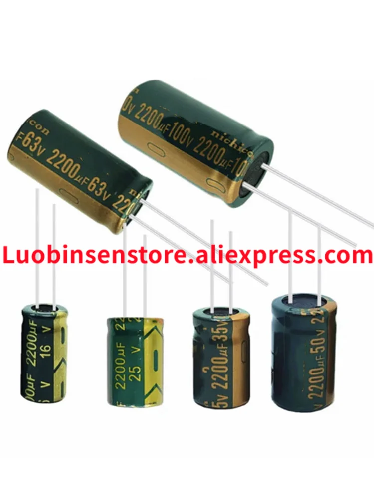 2-50PCS 400V 450V High Frequency Low ESR Aluminum Capacitor 100UF 120UF 150UF 180UF 220UF 8*12MM 10*13MM 16*25MM 18*30MM NEW