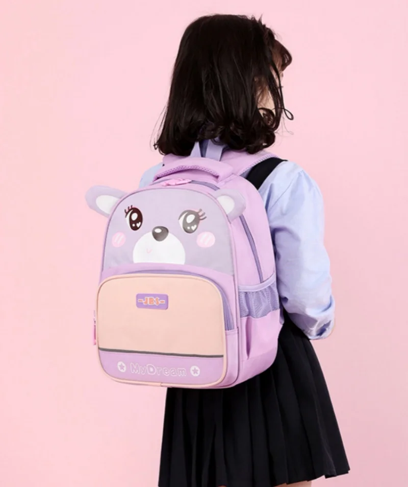 Sac à dos de maternelle ours mignon pour enfants, sac à dos Oxford grill, cadeau personnalisé, nom brodé