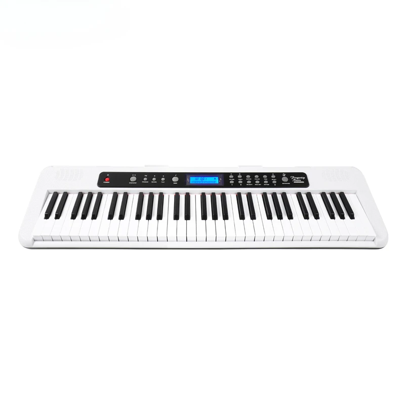 New Design 61 Touch Response Keys Keyboard Instruments White Electronic Organ Musical Instrument