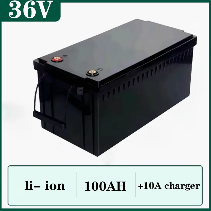 

waterproof 36V 100Ah lithium ion battery 100A BMS li ion for 3500W 2000w inverter scooter bike Solar energy EV +10A charger