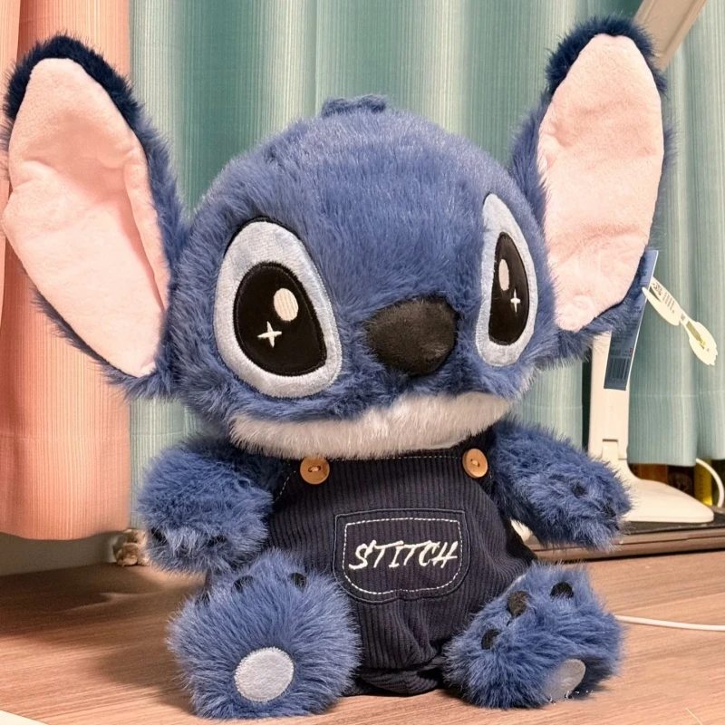 

Lilo Stitch Overalls Plush Toy Cute Stuffed Animal Doll Valentines Birthday Gift For Girls Soft Plushie Collectible