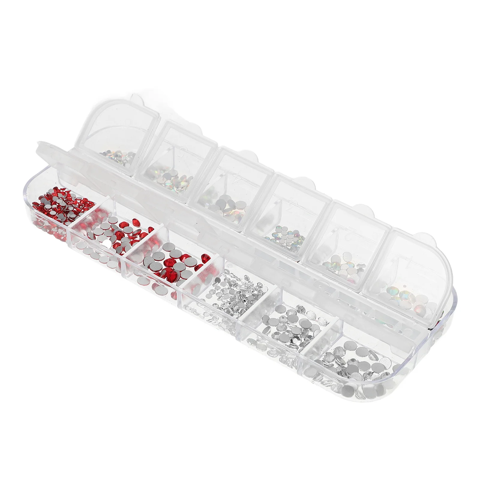 

1 Box Sparkling Rhinestone Nail Gems Stylish Design Versatile Use for Nail Art DIY Manicure Decoration Small Rhinestones Kit