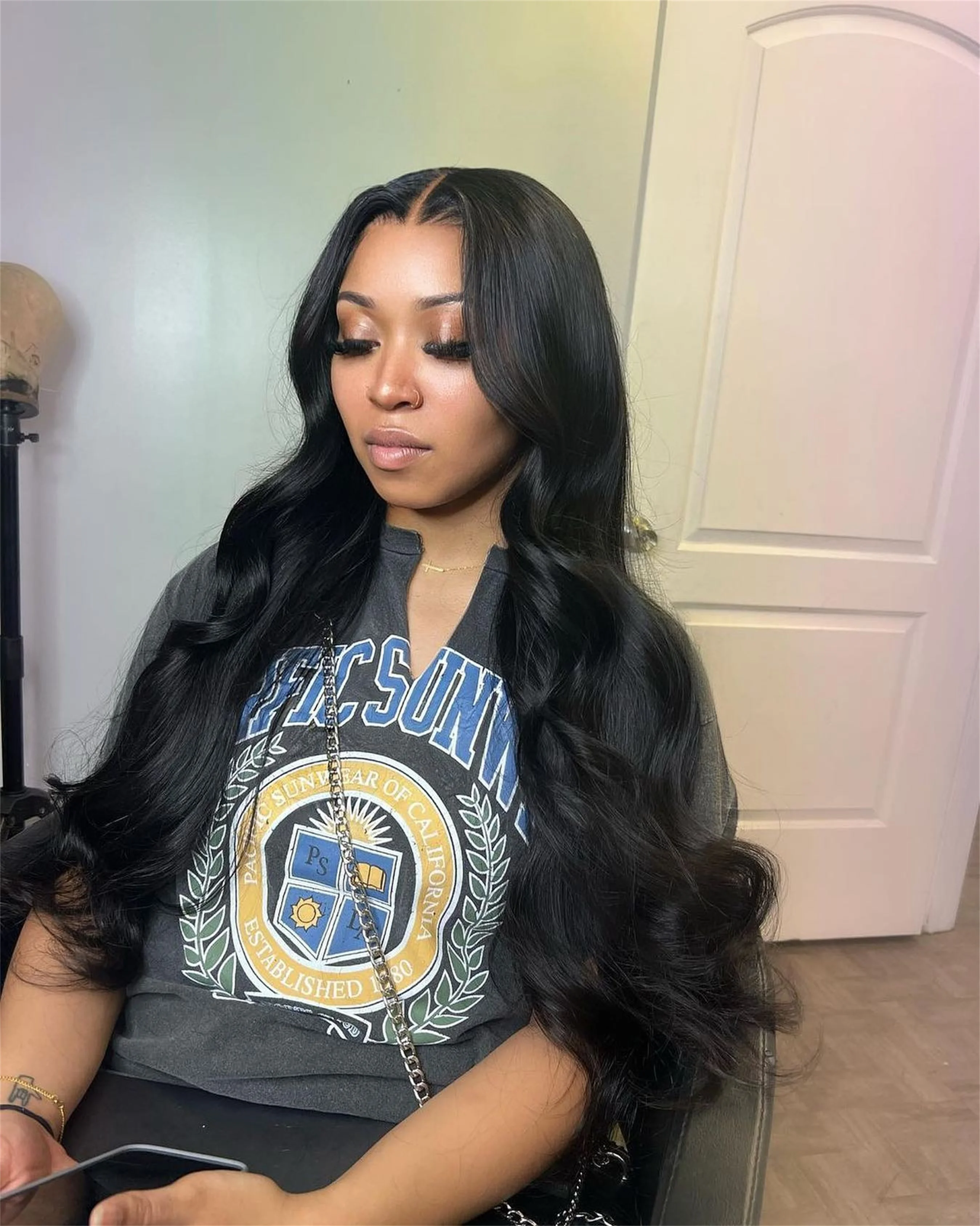 Body Wave Brazilian Human Hair Wigs 13x6 Transparent HD Lace Front Wig 200% Real Density 30 40 42 Inch 13x4 360 Lace Frontal Wigs For Black Women Natural Body Wave