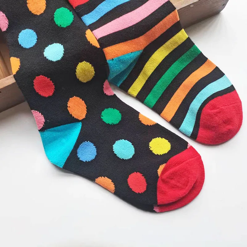 New Spring Girls Cartoon Tights Kids Stockings Autumn Baby Girl Clothes Tights for Girls Striped Pantyhose