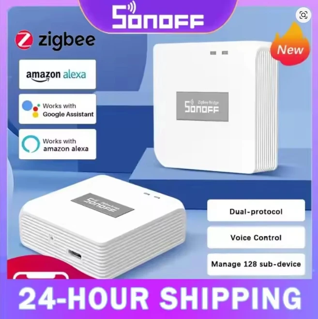 

SONOFF ZB Bridge-P Zigbee Bridge Pro Smart Gateway Zigbee 3.0 Hub Многорежимная поддержка 128 Устройство Дистанционное управление Alexa Google Home