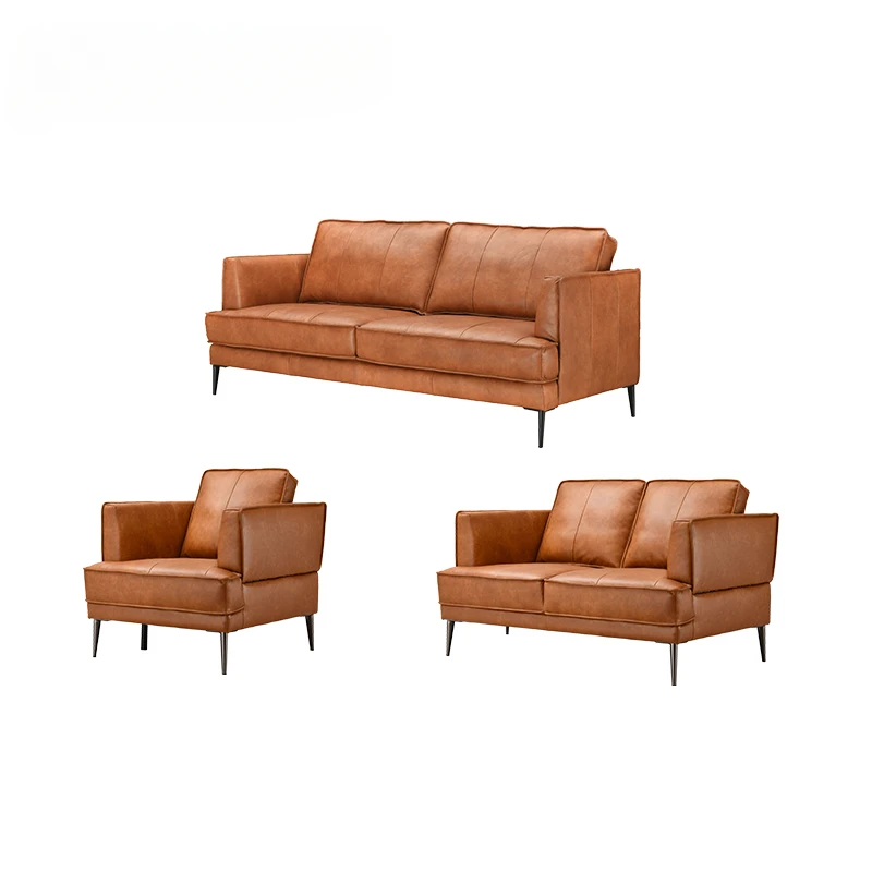 

-Leather Office Sofa Suppliers Genuine Leather Luxury Living Room Sets Modern Hotel Sofas Set In Foshan