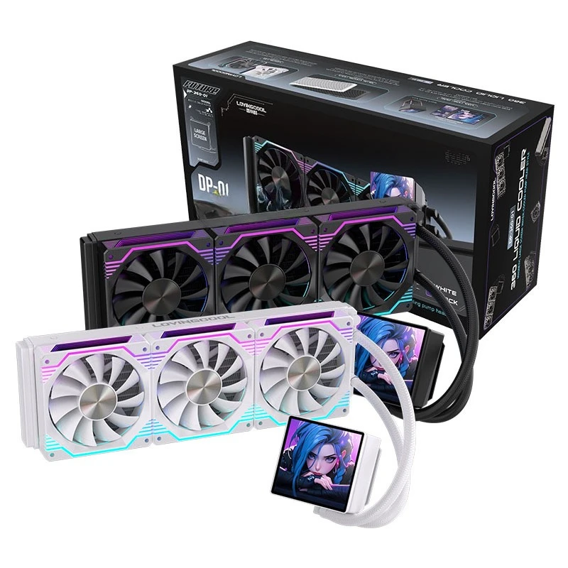 240360 water-cooled radiator DIY animation screen display temperature control ARGB Shenguang synchronous integrated