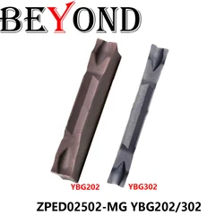 Original ZPED02502-MG YBG202 YBG302 Machine Turning Tools ZPED Carbide Inserts CNC Cutter Lathe Metal ZPED02502 MG BEYOND 10pcs