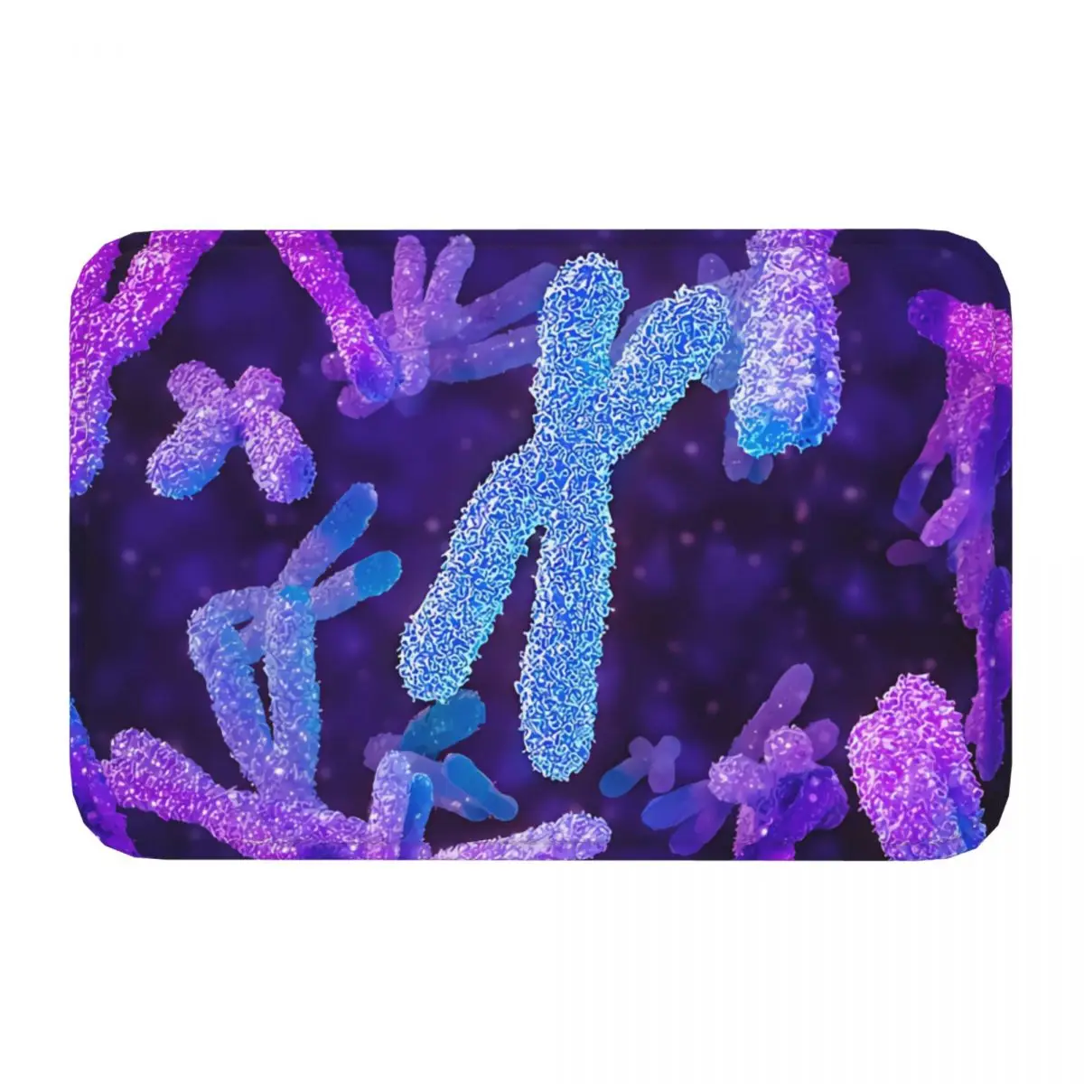 Medical Non-slip Doormat Chromosome Living Room Bedroom Mat Welcome Carpet Flannel Pattern Decor