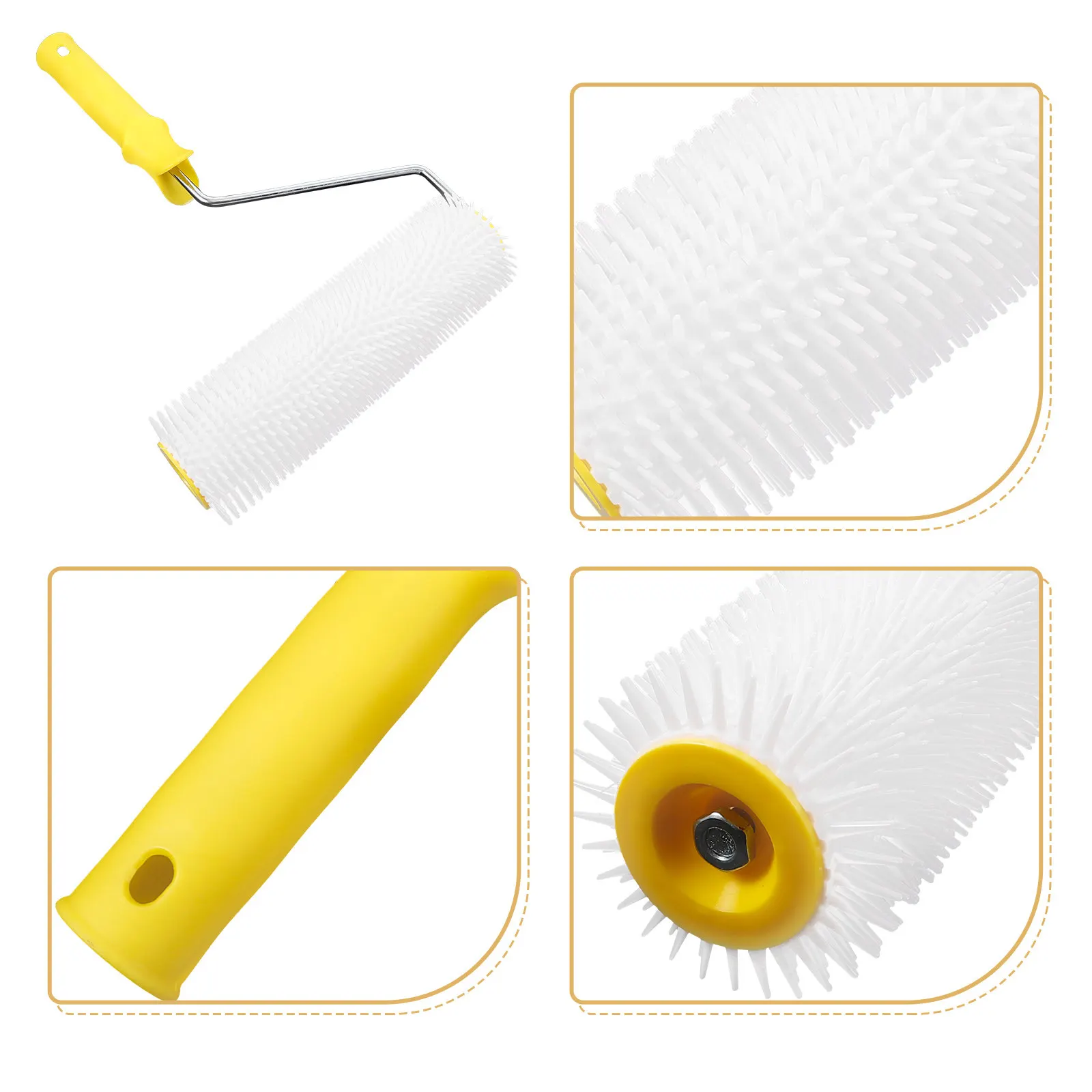 Epoxy Floor Spiked Roller Self Leveling Defoaming Tool for Cement Coating Air Bubble Removal