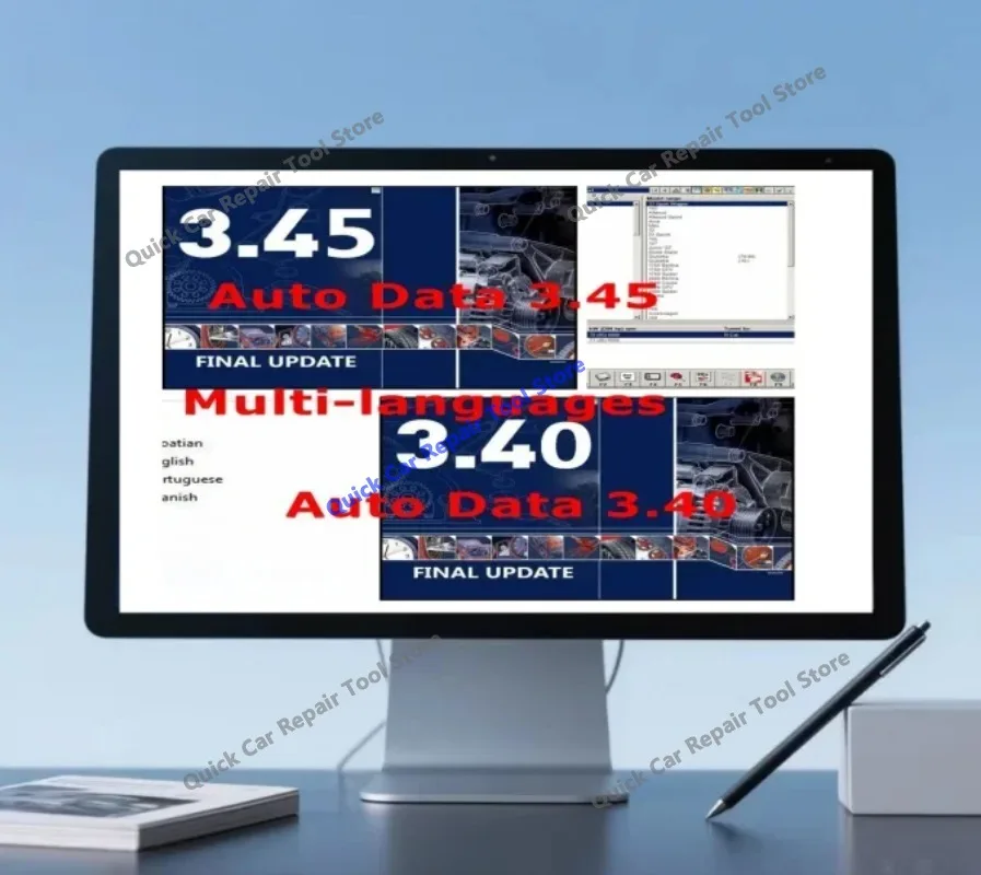 2026 hot Auto Repair Software AUTO DATA 3.45 Wiring Diagrams data with install video AutoData 3.40 Multi-languages CD USB Drive