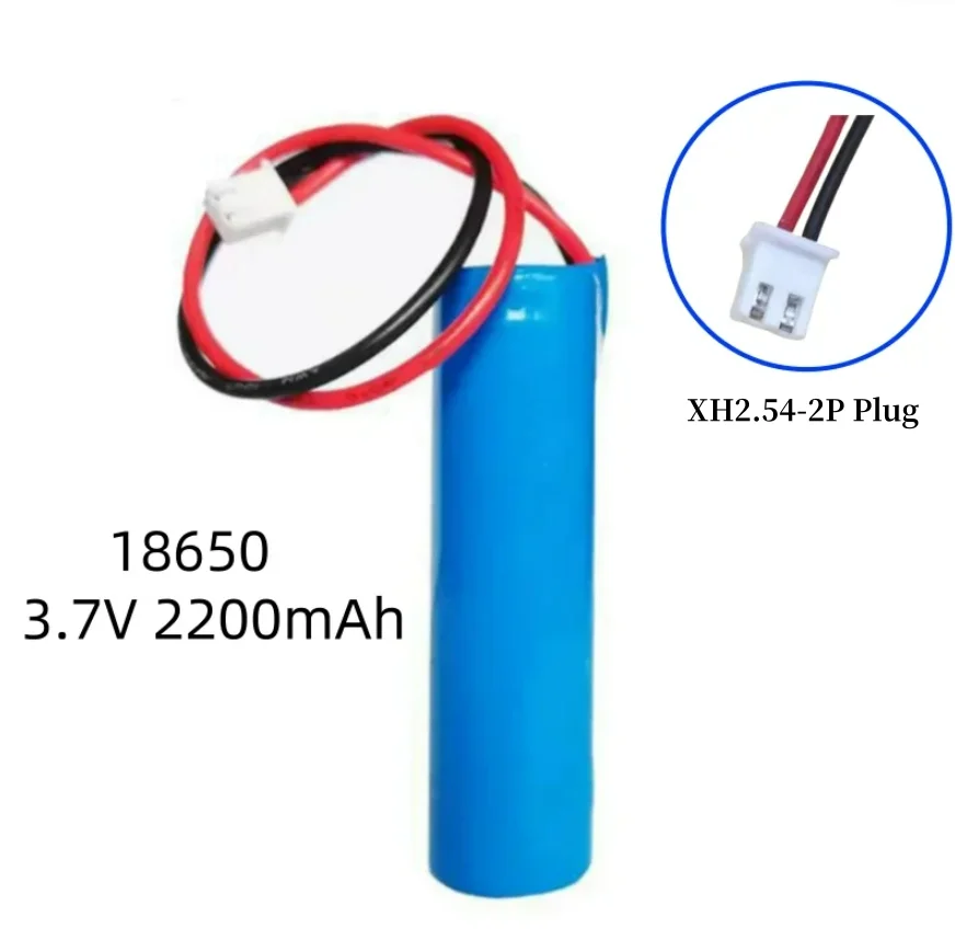 18650 3.7V 2200mAh Rechargeable Li-ion Battery Pack Accumulator Bluetooth Speaker Fishing LED Light (Also Known as 4.2V)