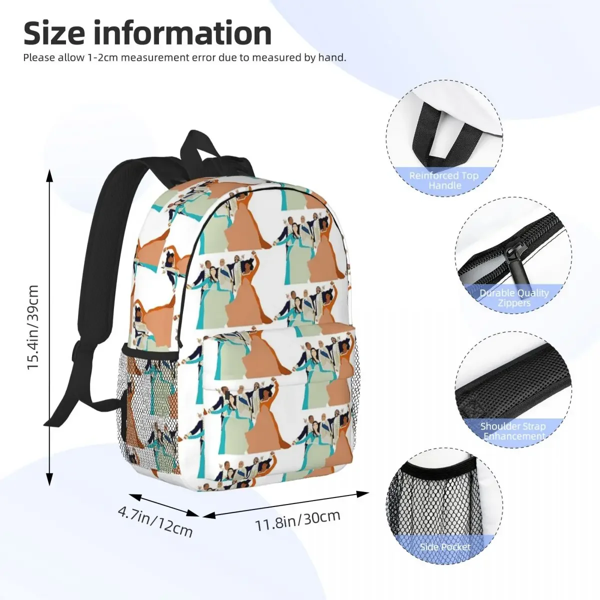 The Envy Of All - Hamilton Backpacks Teenager Bookbag Fashion Children School Bags Travel Rucksack Shoulder Bag Large Capacity