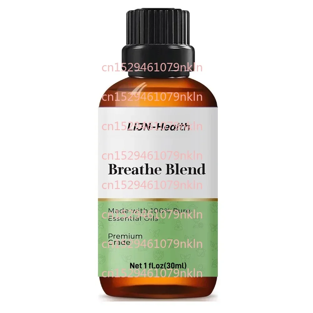 Breathe Essential Oil Blend | 100% Pure Oil for Relaxation, Stress Relief | Orange, Lavender, Clary Sage Essential Oil | 1oz