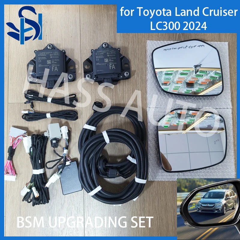 For TOYOTA Land Cruiser LC300 2024 Middle East Ver. BSM RCTA Blind Spot Monitoring System Set Rearview Mirror Upgrading Module