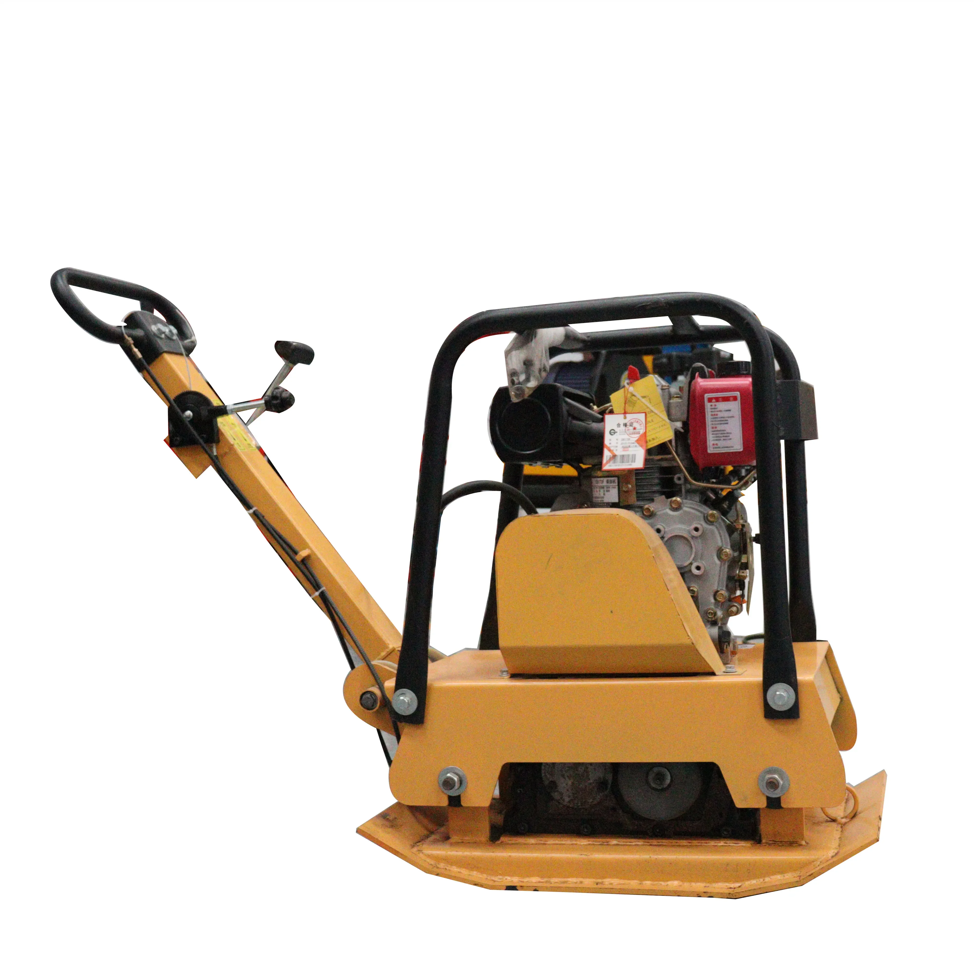 Handheld Earth Rammer Excavator Hydraulic Reversible Walk Behind Vibratory Sand Plate Compactor