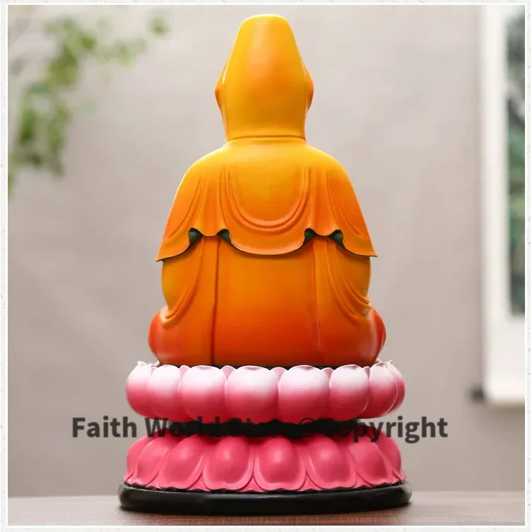 Wholesale Buddha figure HOME SHOP Propitious thriving FENG SHUI TONGZI GUANYIN God QIU ZI PUSA BUDDHA color buddha statue