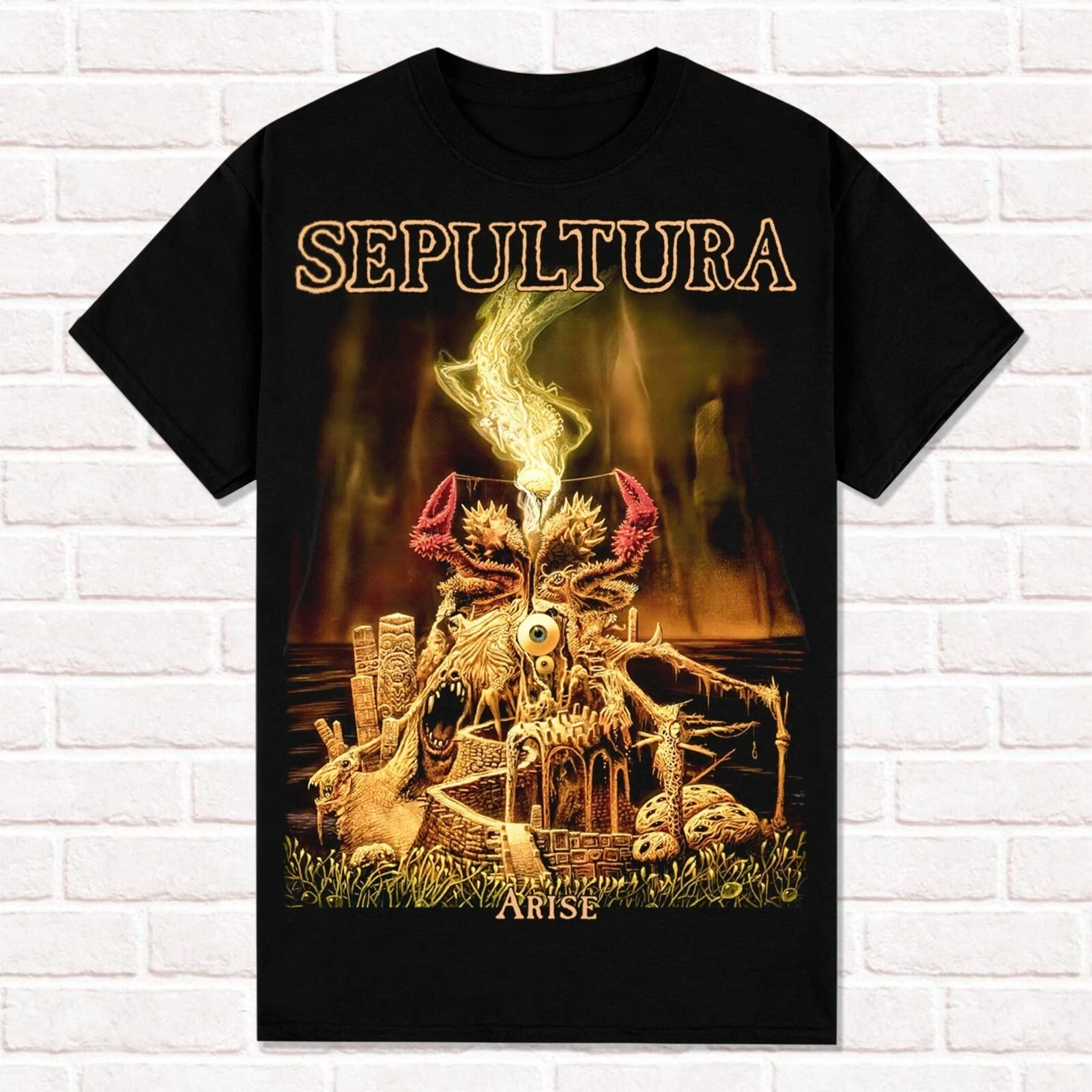 Sepultura T-Shirt Arise 1991 Thrash Metal Death Metal Groove Metal T Shirt  Tees Tops Unisex Cotton Short Sleeve High Street