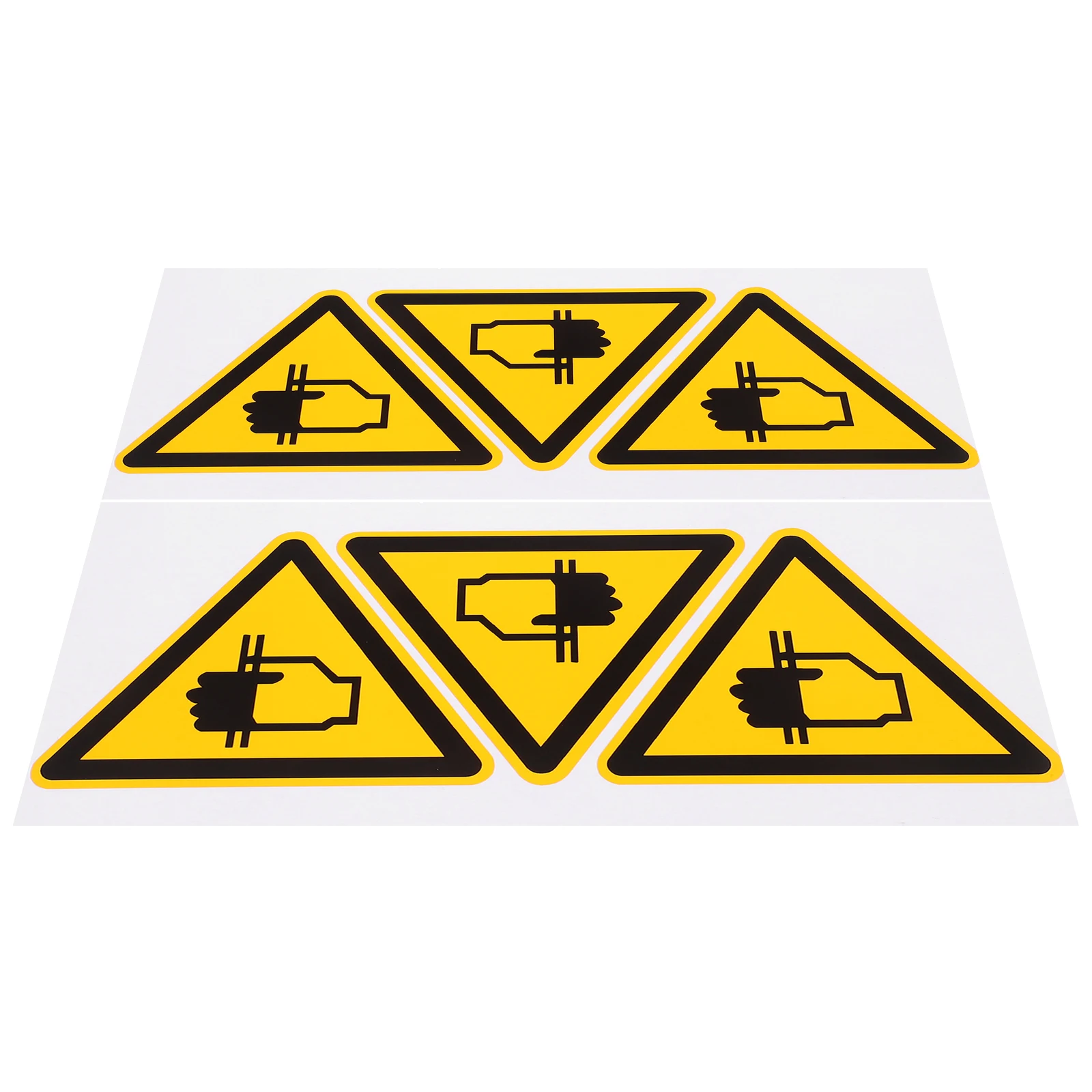 

Warning Label Sticker Device Stickers Caution Emergency Sign Safety Decals Adhesive Hand Crushing