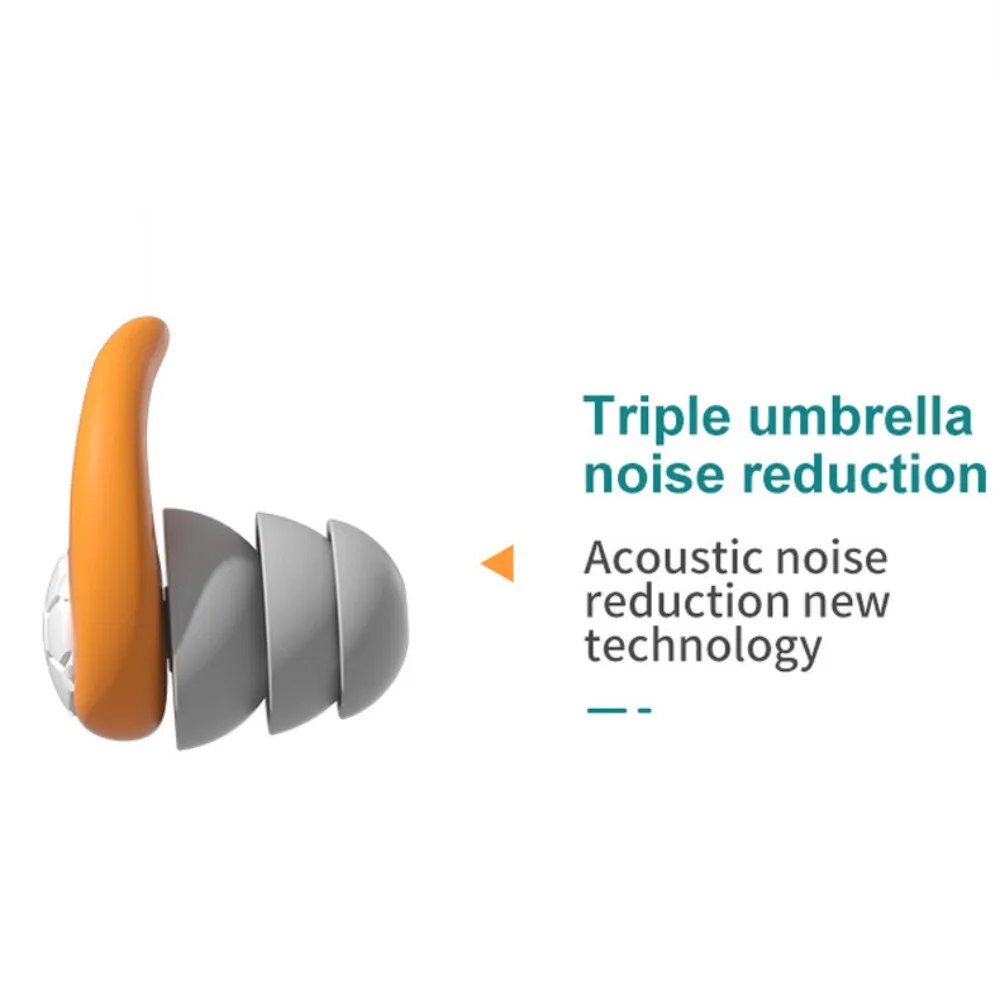 

Ear Protector Swimming Earplugs Waterproof Noise Reduction Waterproof Ear Plug Portable Soft Silicone Earplugs Swimming Sleeping