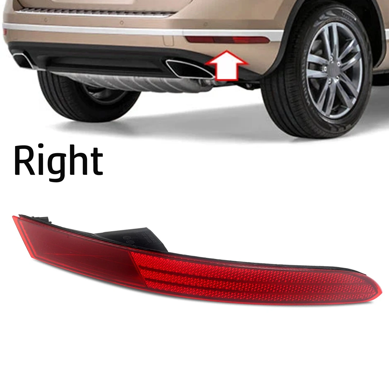 Vehicle Light Reflector Right Side Lamp Vehicle Maintenance Easy Installation Non-Bulb Included Direct Fit For Vehicle
