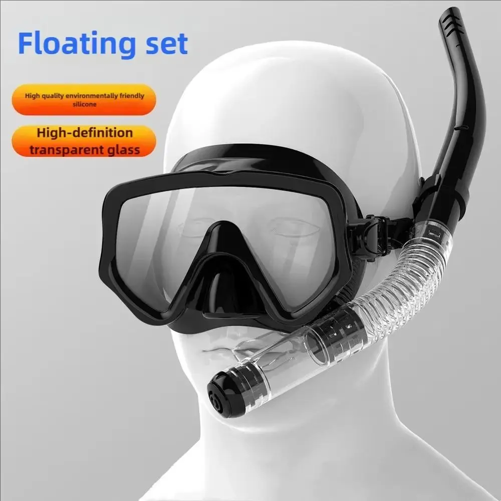 

Swimming Goggles Underwater Snorkeling Mask Anti Fog Waterproof Diving Snorkeling Mask Safe No Leaking Dry Snorkel Set
