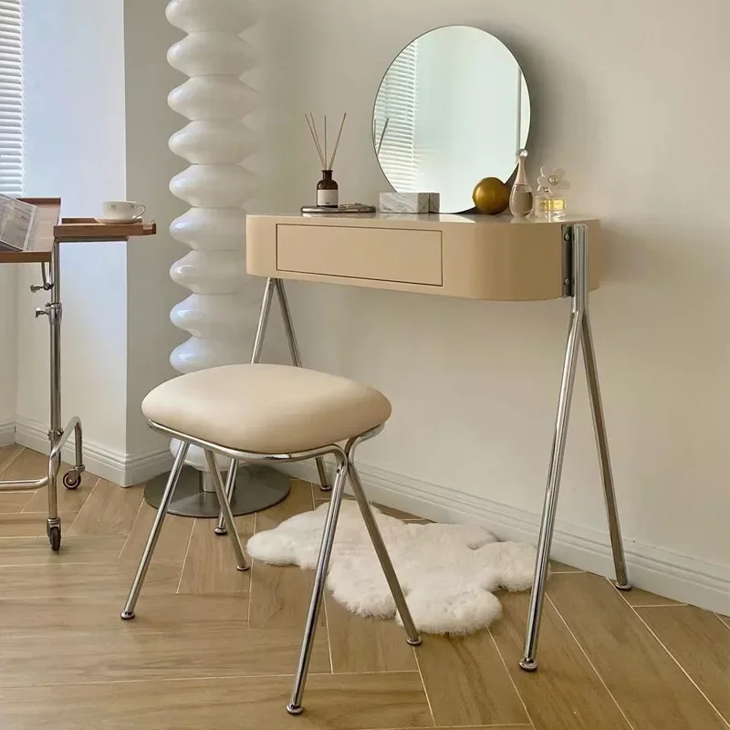 

Modern Minimalist Makeup Dressing Tables for Home Furniture Bedroom Vanity Table Luxury Ins Small Apartment with Makeup Stool