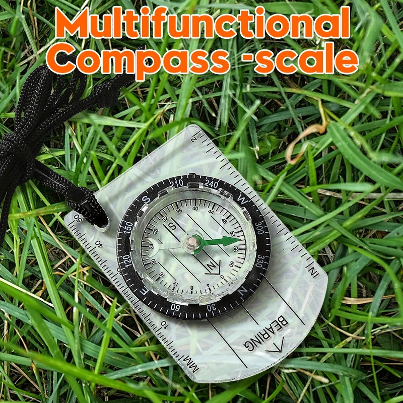 

Portable High Precision Compass with Scale for Outdoor Camping And Mountain Climbing North Indicator Magnetic Rose