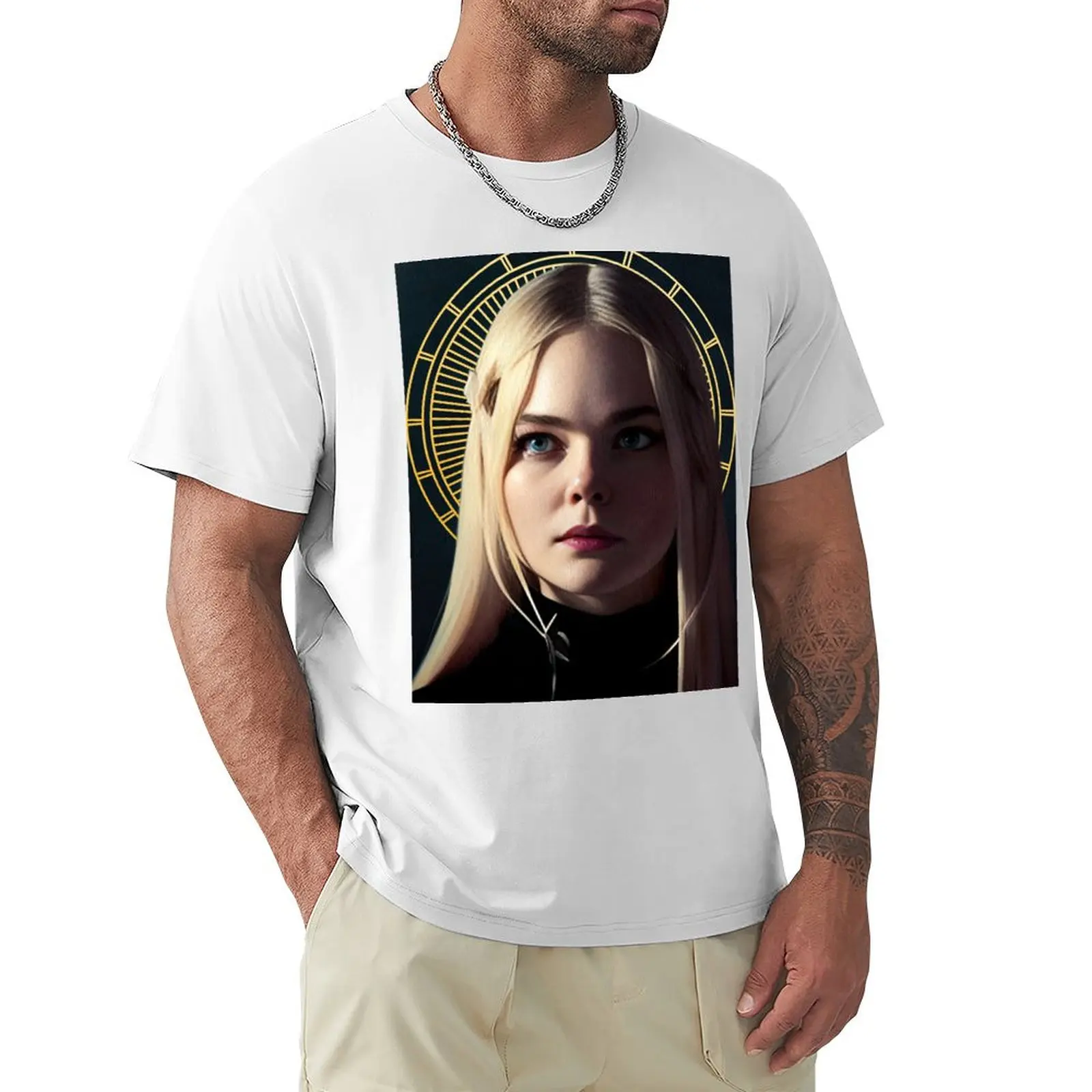 elle fanning T-Shirt customs design your own oversized Men's t-shirt