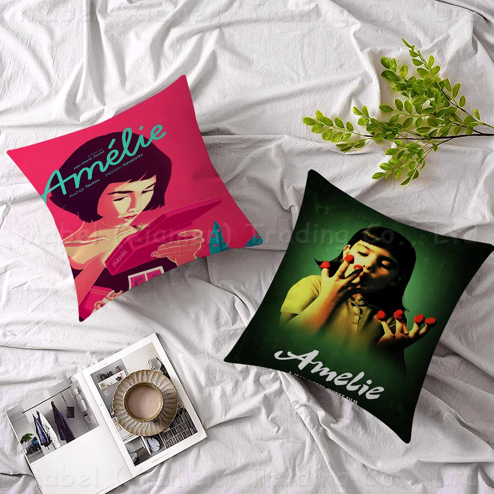 French Movie Amelie Personalized Picture Text Home Decorative Pillows Household Gifts 45x45cm