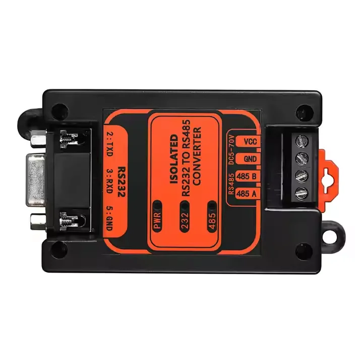 Industrial Grade DC5-70V Optocoupler Isolated RS232 to RS485 Converter Isolated